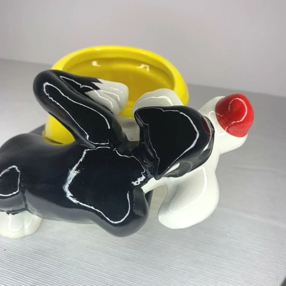 Sylvester the Cat and Tweety Bird Planter / Candy Dish Trade Mark Warner Bros‎
